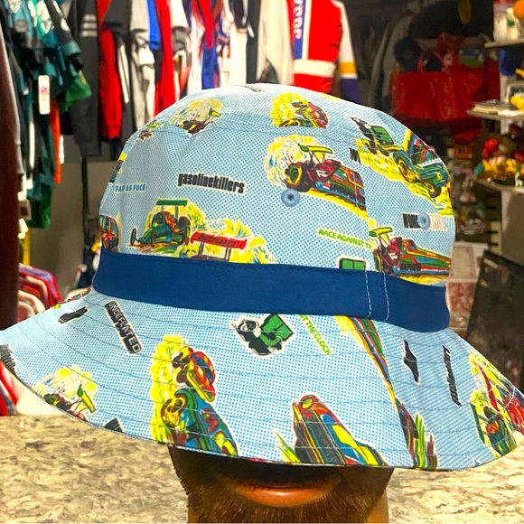 Undefeated Other - Undefeated All Over Race Car  Print Bucket Hat